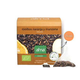 ALMA� Ch� Rooibos Laranja & Ma�a 15 un.
