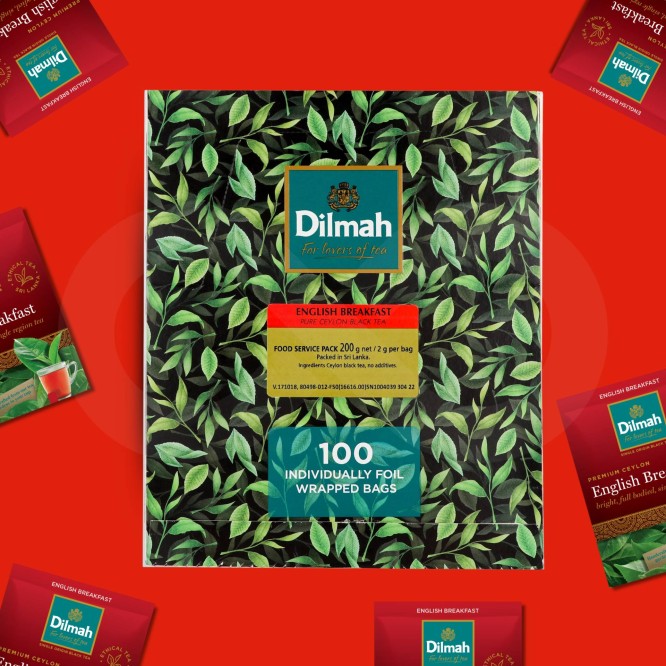 DILMAH® Thé English Breakfast 100 u.