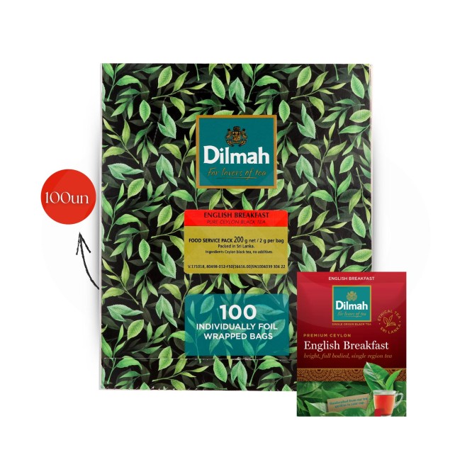 DILMAH® Thé English Breakfast 100 u.