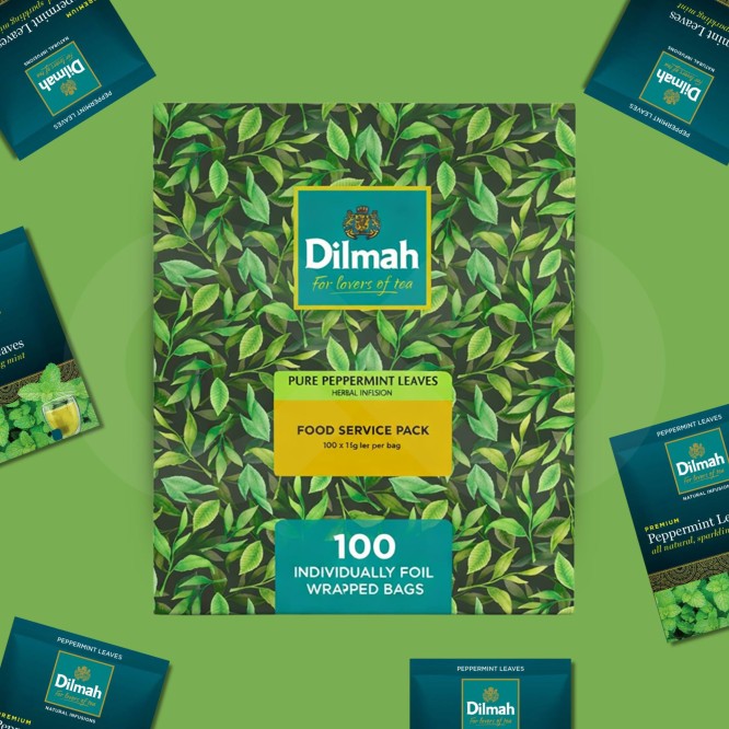 DILMAH® Thé Pure Peppermint Leaves 100 u.