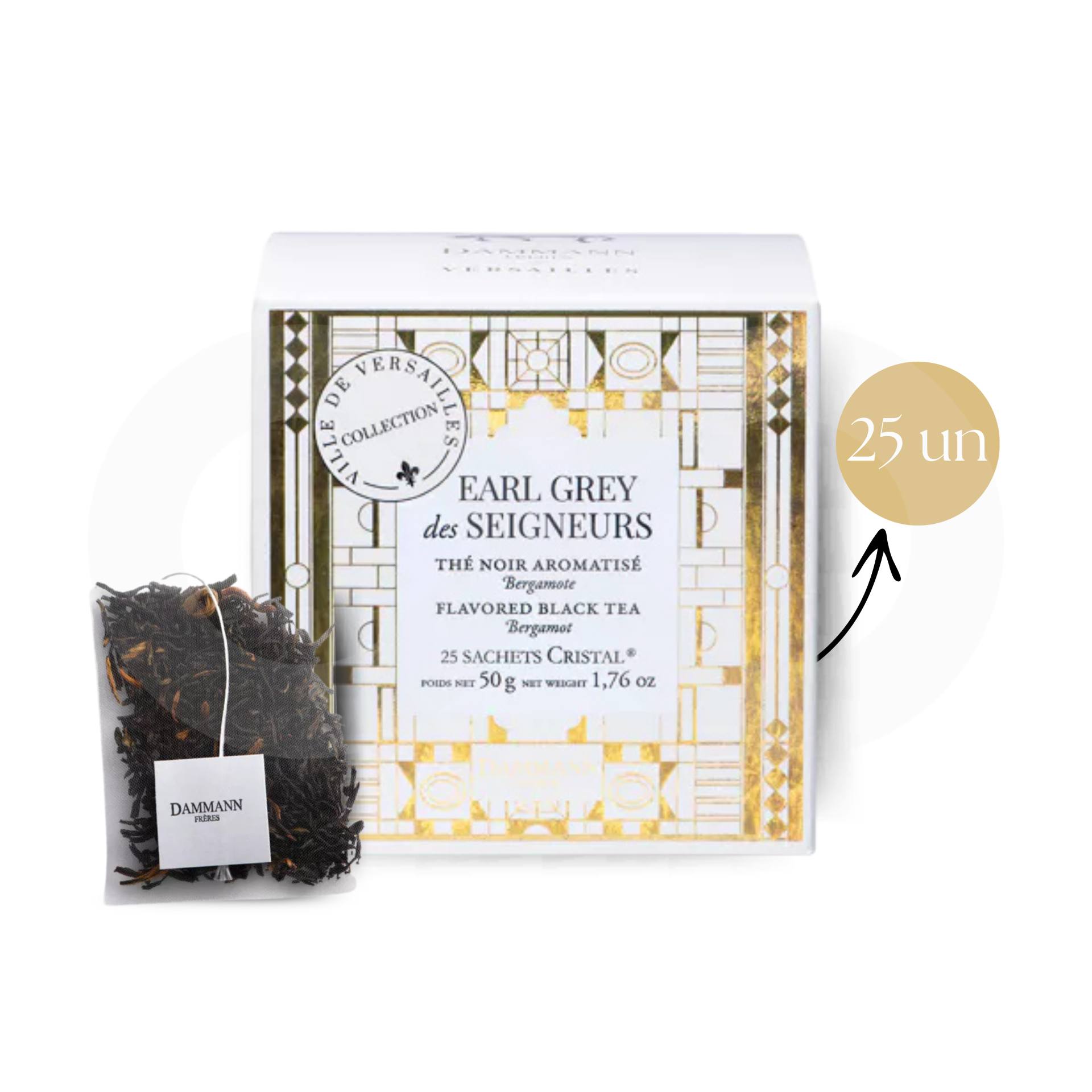 DAMMANN FRÈRES® Chá Earl Grey Des Signeurs 25 un.