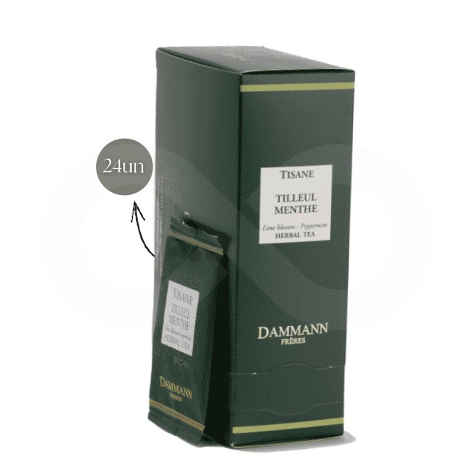 DAMMANN FRÈRES® Té Tilleul Menthe 24 uds.
