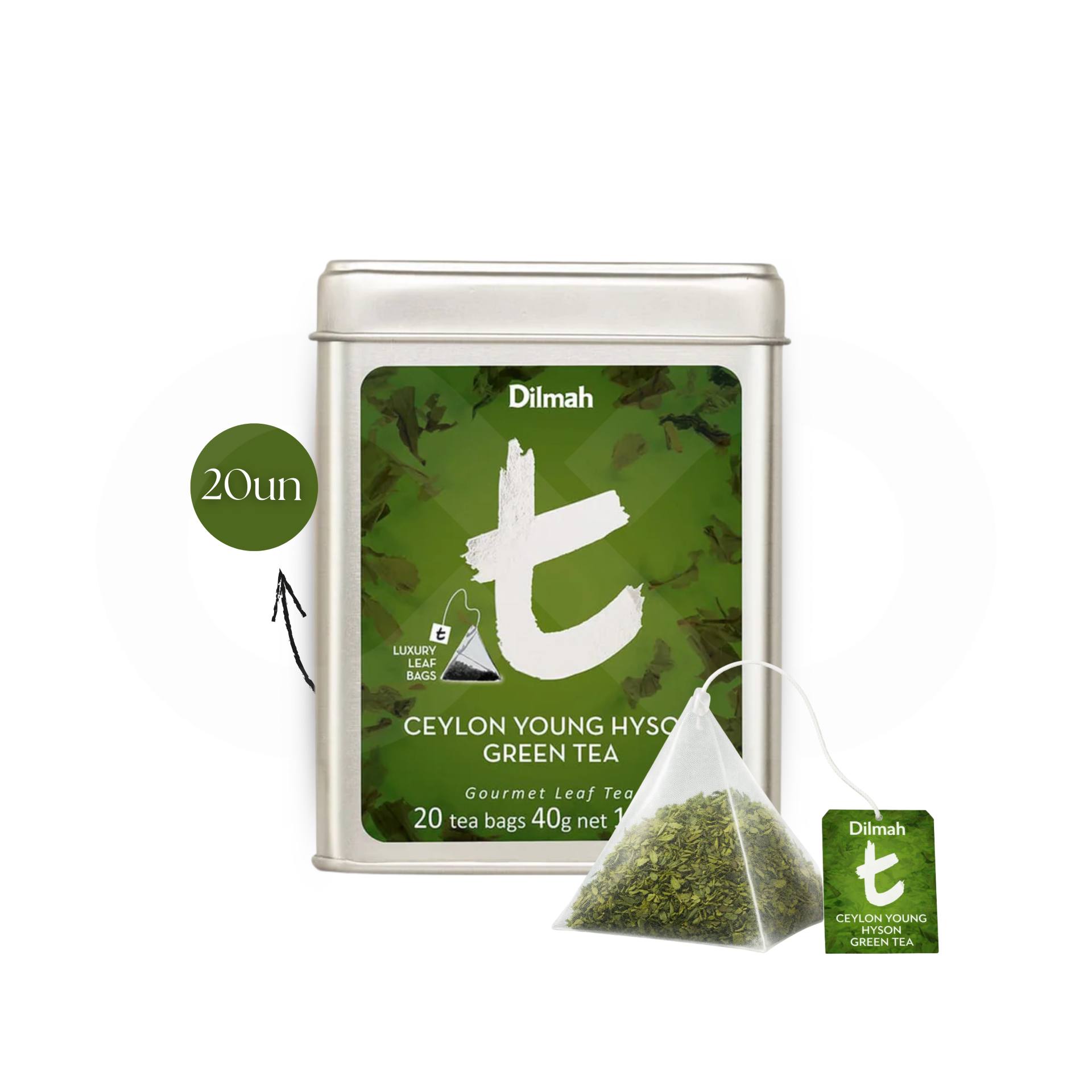 DILMAH® Herbata Ceylon Young Hyson Green Tea 20 szt.