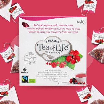 TEA OF LIFE� Ch� Frutos Vermelhos 25 un.