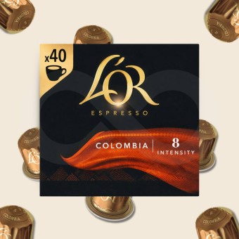 L�OR� C�psulas Nespresso Colombia 40 un.