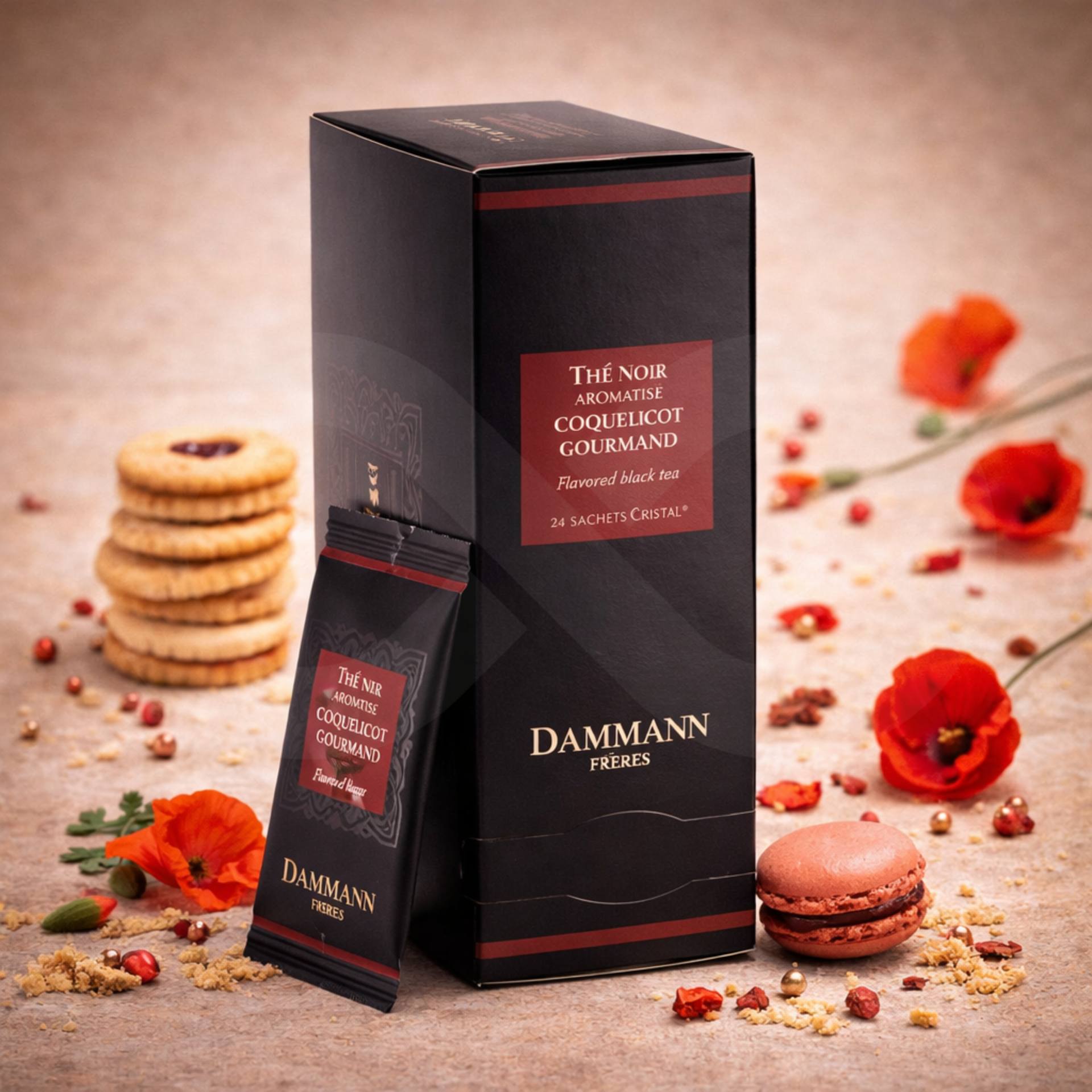 DAMMANN FRÈRES® Té Coquelicot Gourmand 24 uds.