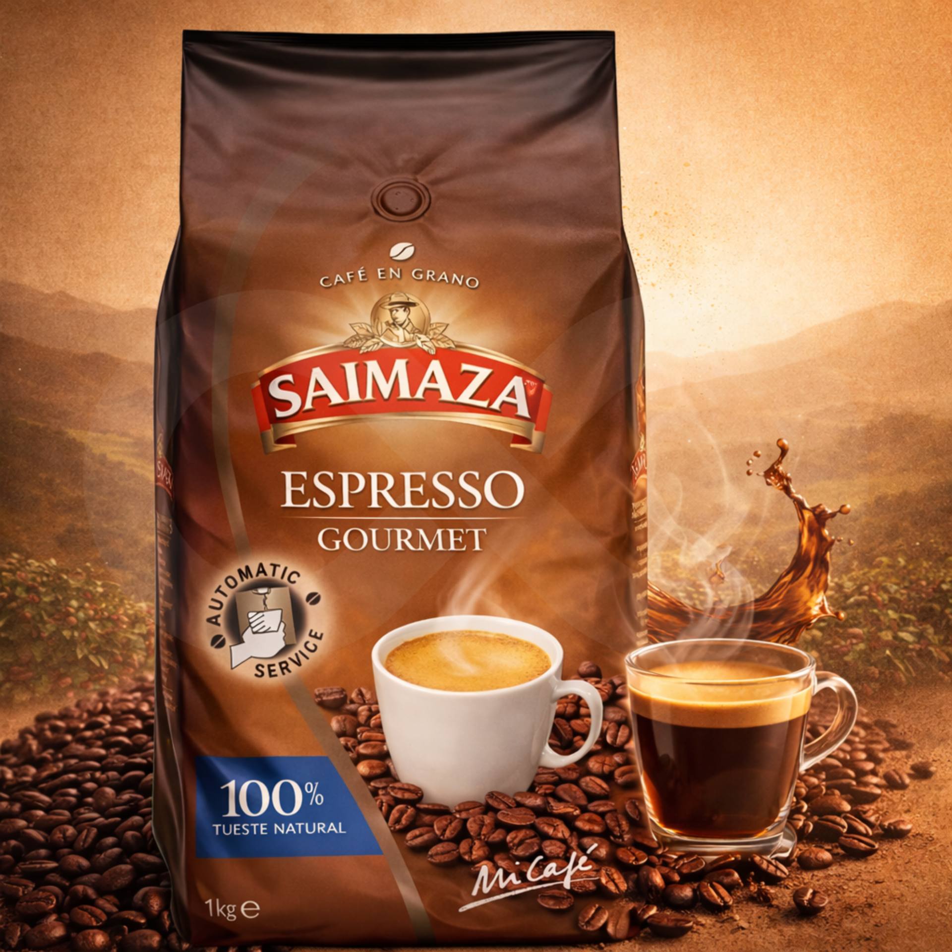 SAIMAZA® Café em Grão Espresso Gourmet 1kg
