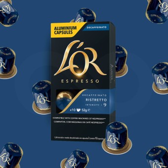 L�OR� C�psulas Nespresso Ristretto Decaf 10 un.