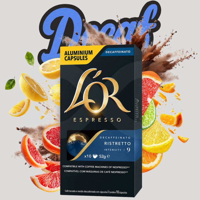 L�OR� C�psulas Nespresso Ristretto Decaf 10 un.