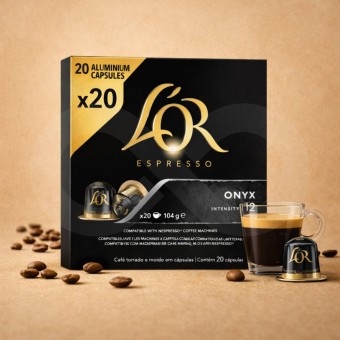L�OR� C�psulas Nespresso Onyx 20 uds.