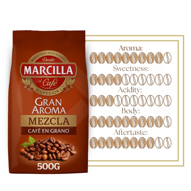 MARCILLAŽ Coffee Beans Gran Aroma Mezcla 500g