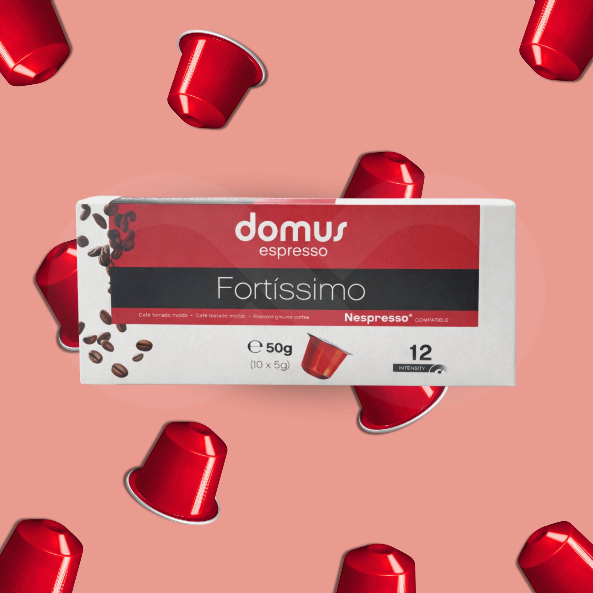 DOMUS® Cápsulas Nespresso Fortissimo 10 uds.