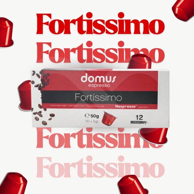 DOMUS® Cápsulas Nespresso Fortissimo 10 uds.