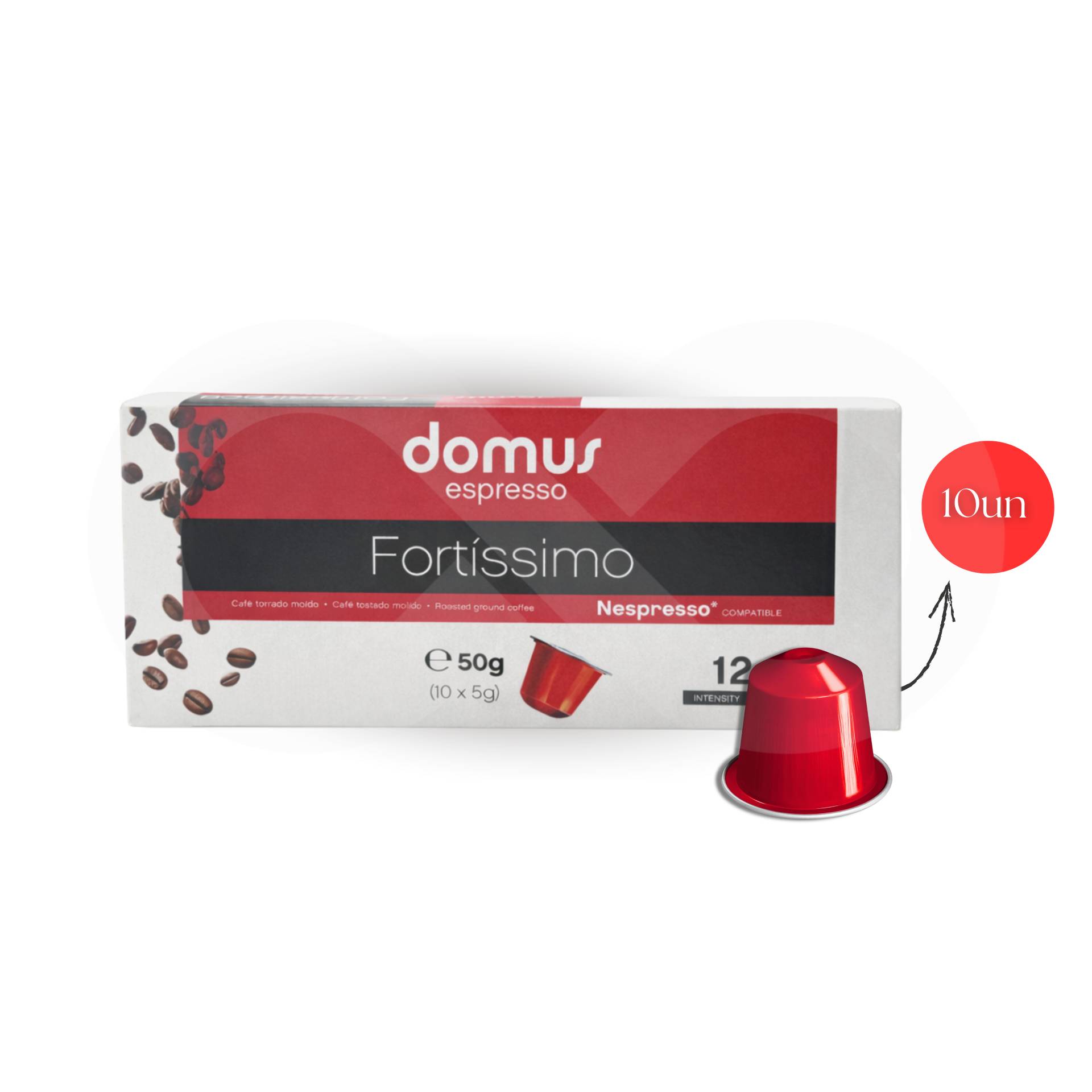 DOMUS® Cápsulas Nespresso Fortissimo 10 uds.