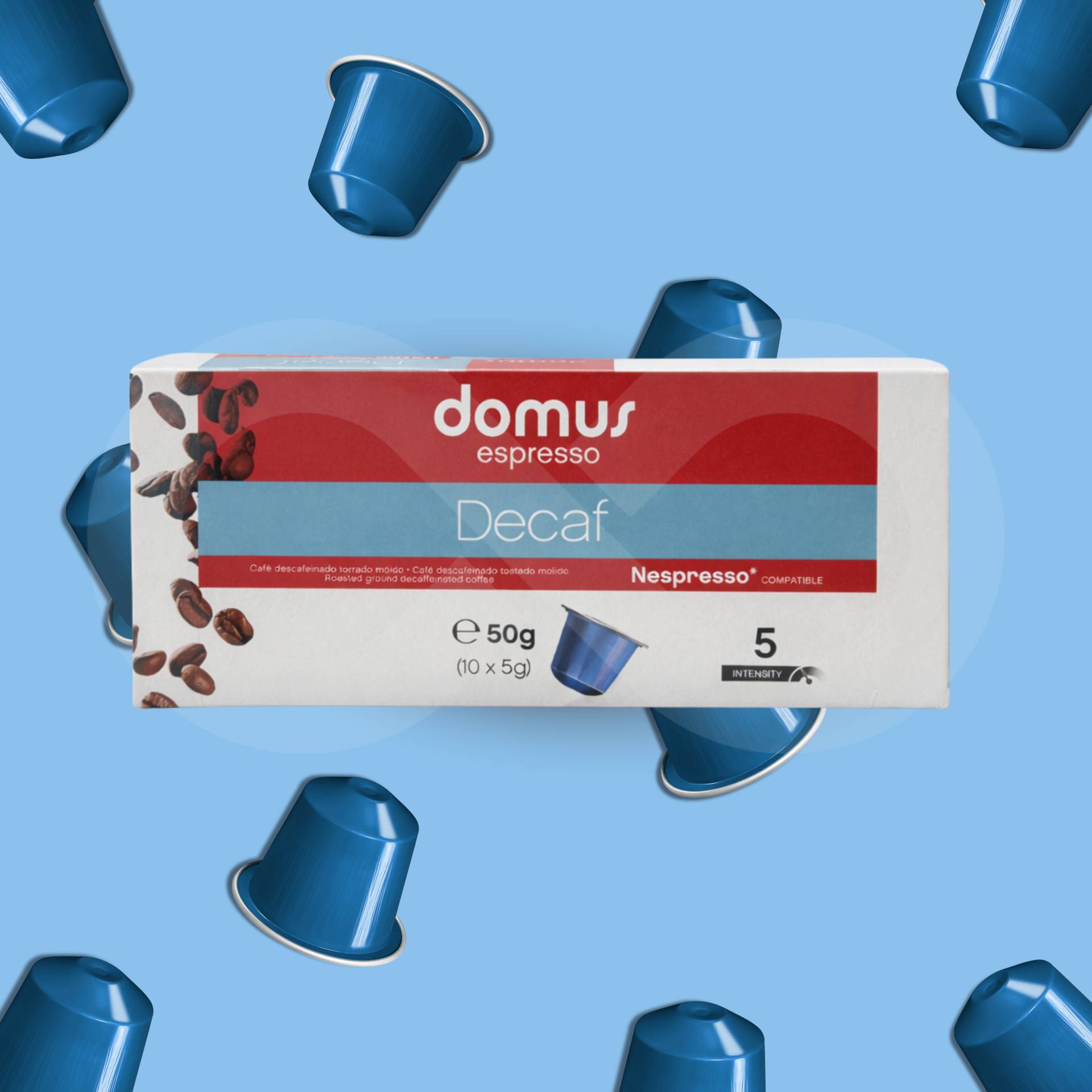 DOMUS® Nespresso Capsules Decaf 10 un.