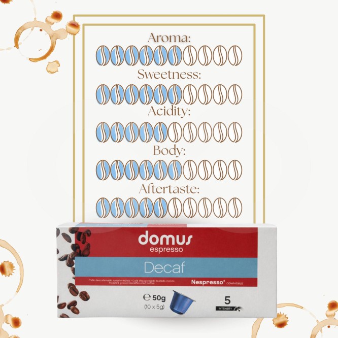 DOMUS® Nespresso Capsules Decaf 10 un.