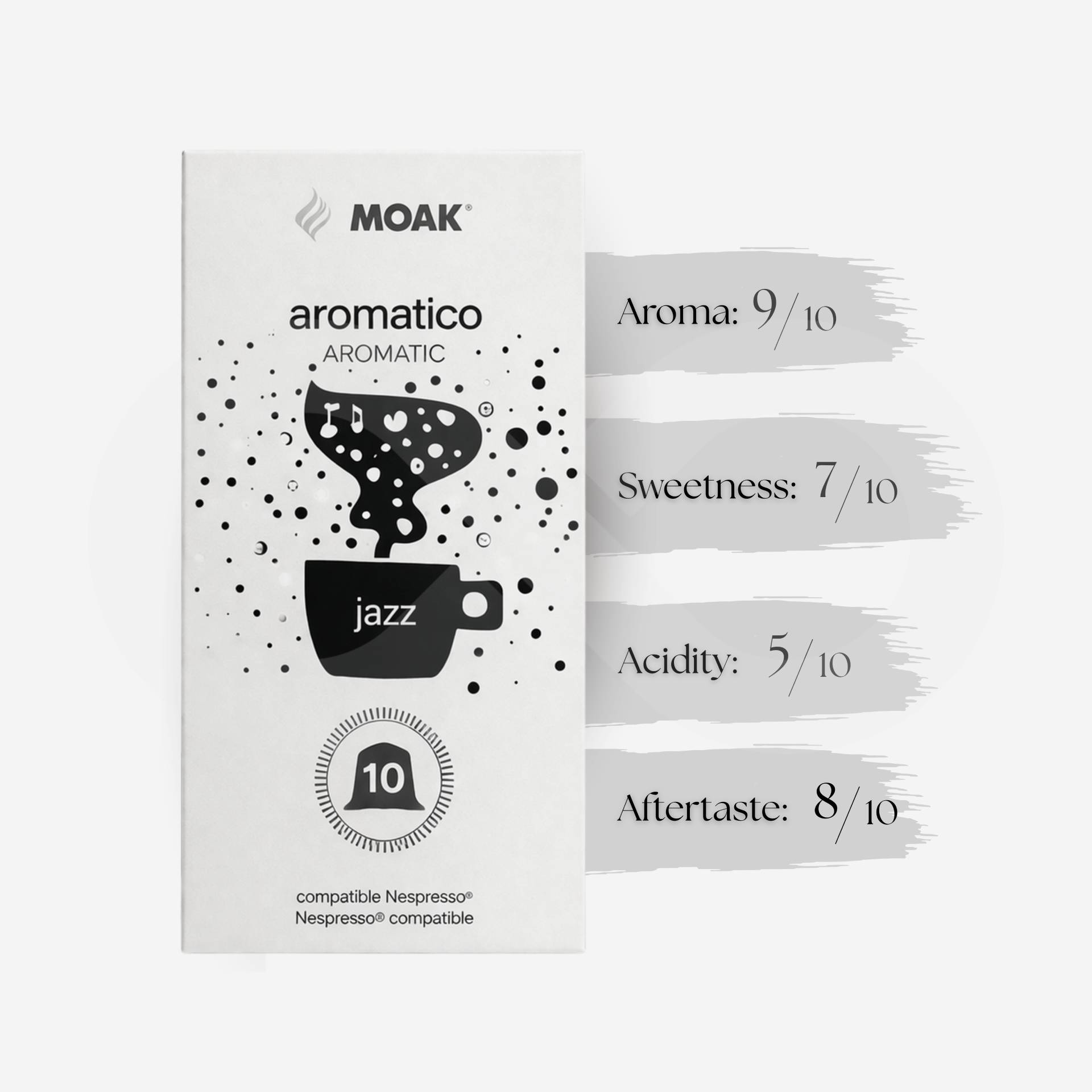 MOAK® Cápsulas Nespresso Aromatico Jazz 10 un.