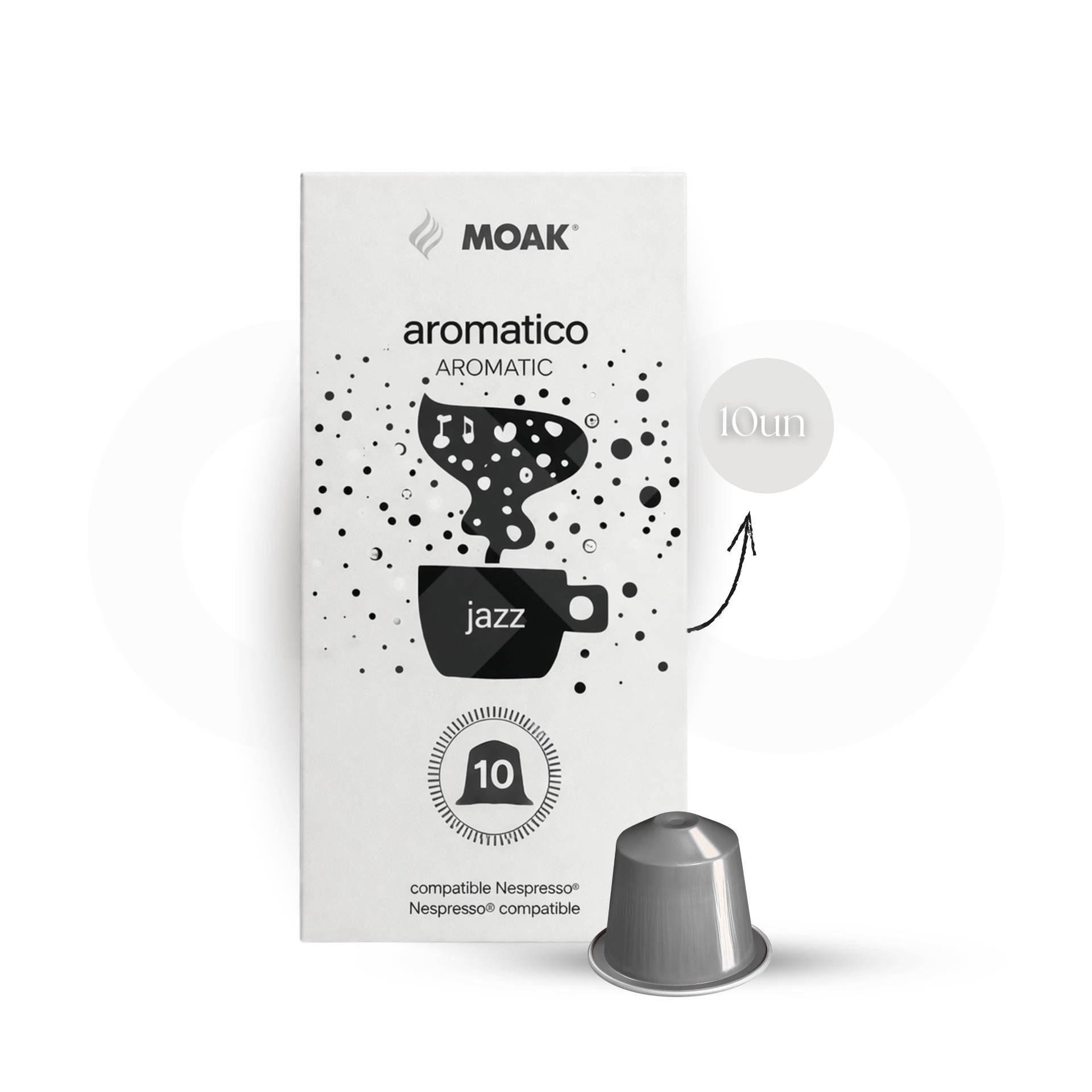 MOAK® Cápsulas Nespresso Aromatico Jazz 10 un.