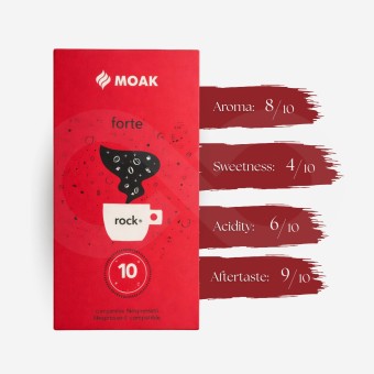 MOAK® Cápsulas Nespresso Forte Rock 10 uds.