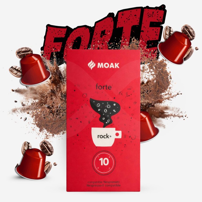 MOAK® Cápsulas Nespresso Forte Rock 10 uds.