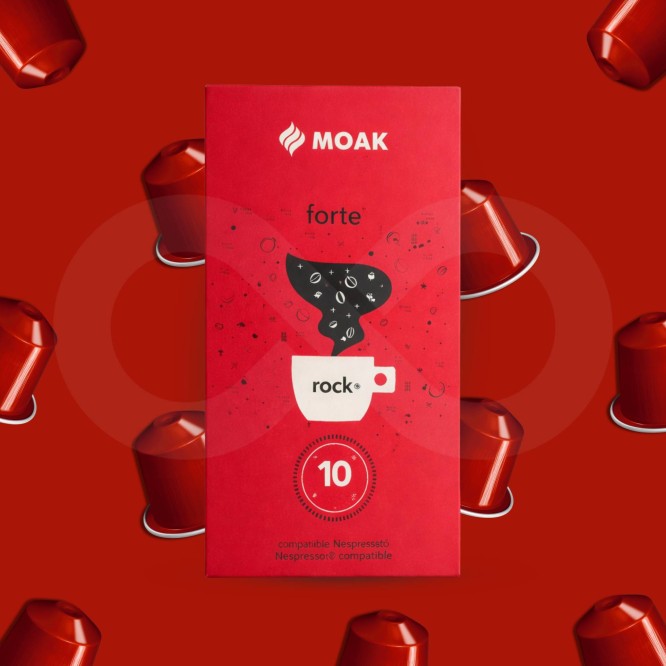MOAK® Cápsulas Nespresso Forte Rock 10 uds.