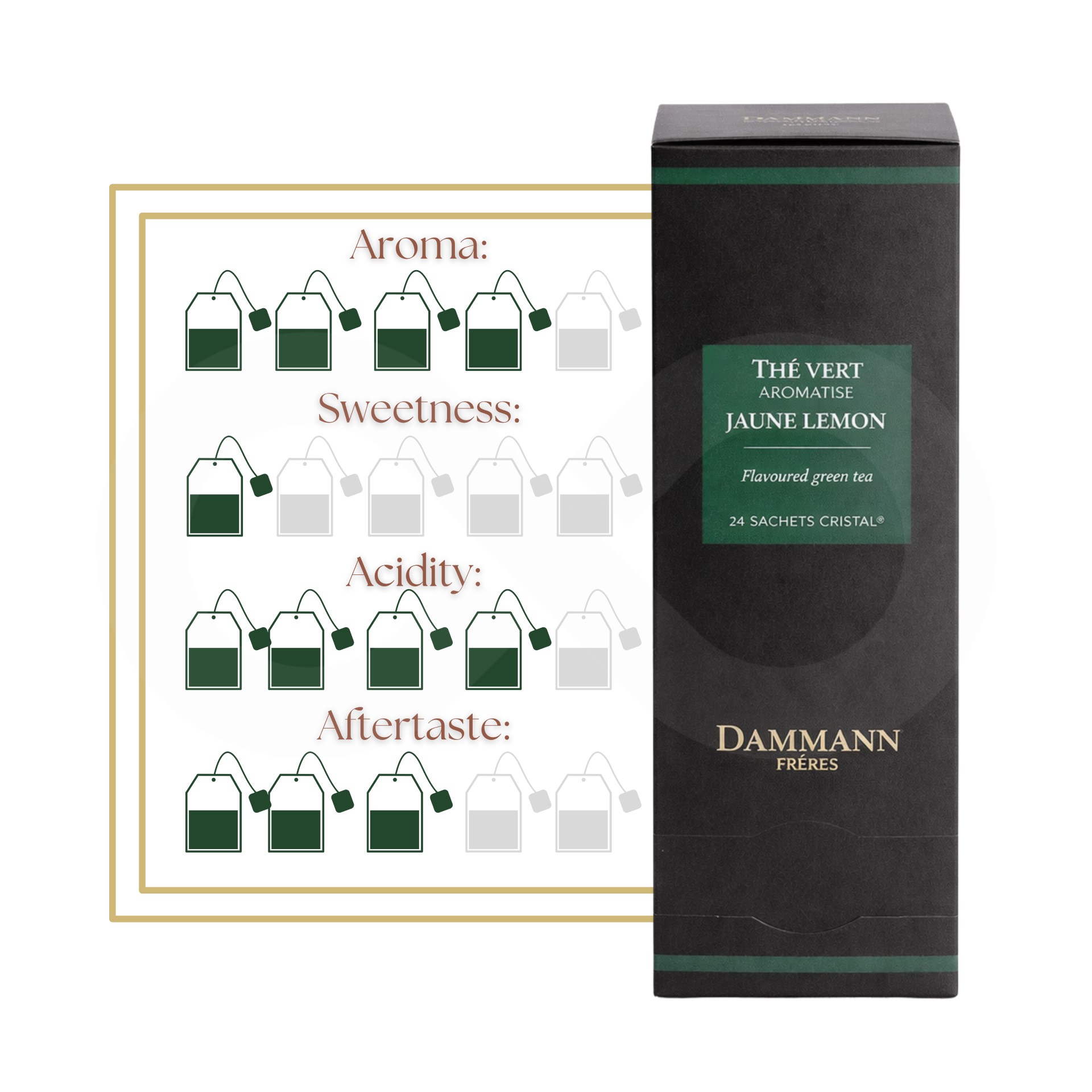 DAMMANN FRÈRES® Tea Jaune Lemon 24 un.