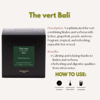 DAMMANN FRÈRES® Té Thé Vert Bali 25 uds.