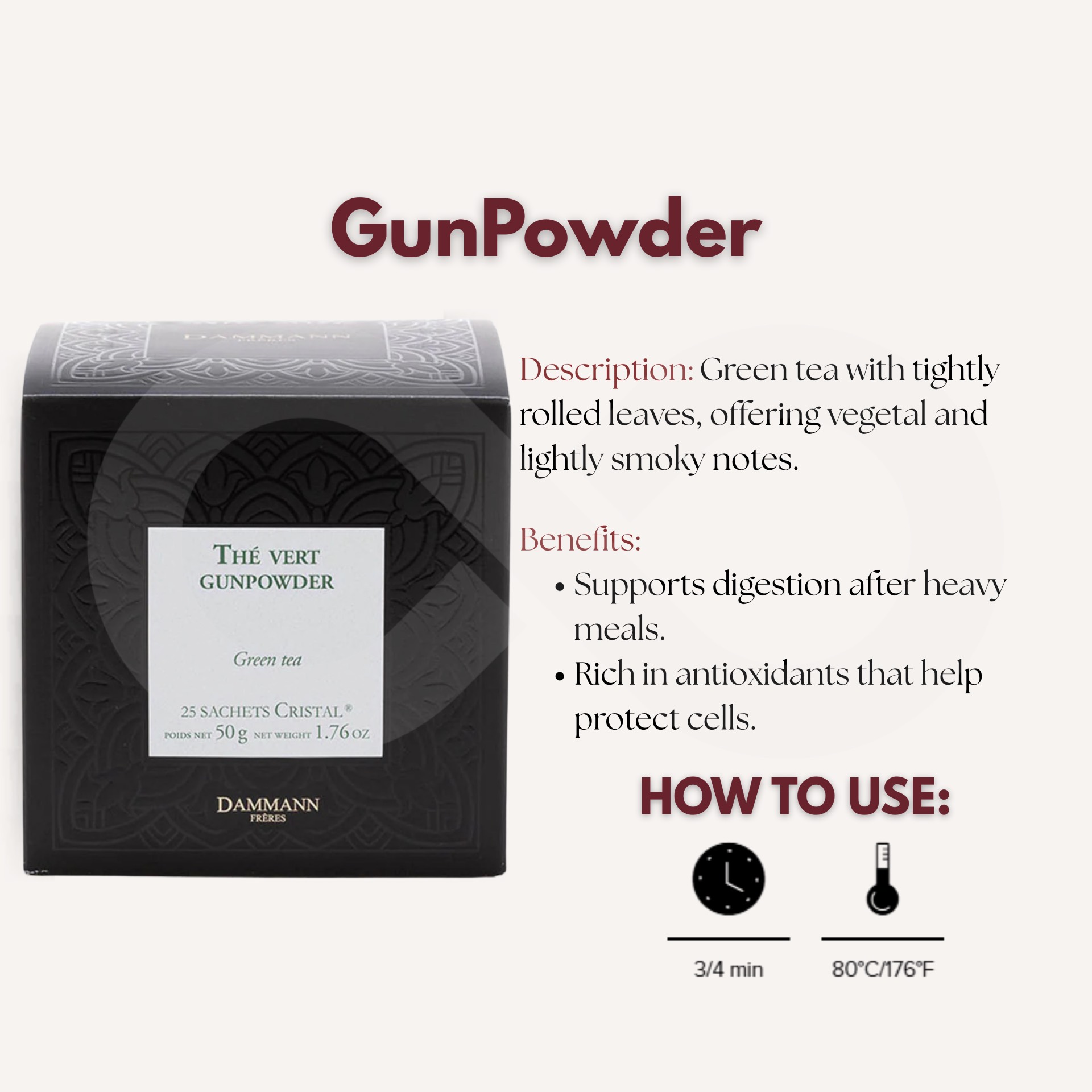 DAMMANN FRÈRES® Thee Gunpowder 25 st.