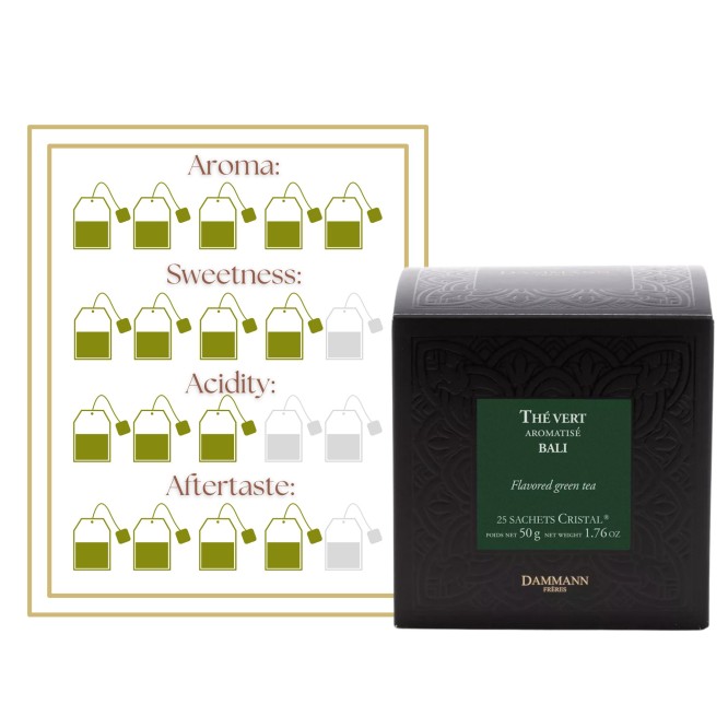 DAMMANN FRÈRES® Té Thé Vert Bali 25 uds.