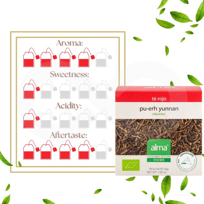 ALMA® Chá Pu-Erh Yunnan 15 un.