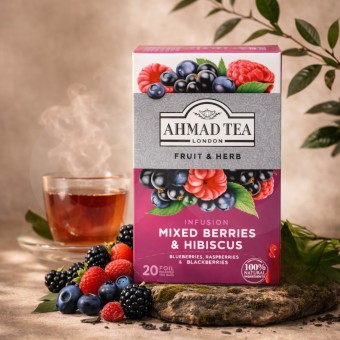 AHMAD TEA� Ch� Mix Berries & Hibiscus 20 un.