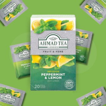AHMAD TEA® Thé Menthe Poivrée Et Citron 20 u. AHMAD TEA® Thé Menthe Poivrée Et Citron 20 u.
