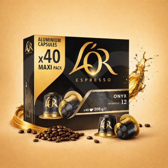 L�OR� Capsules Nespresso Onyx 40 u.