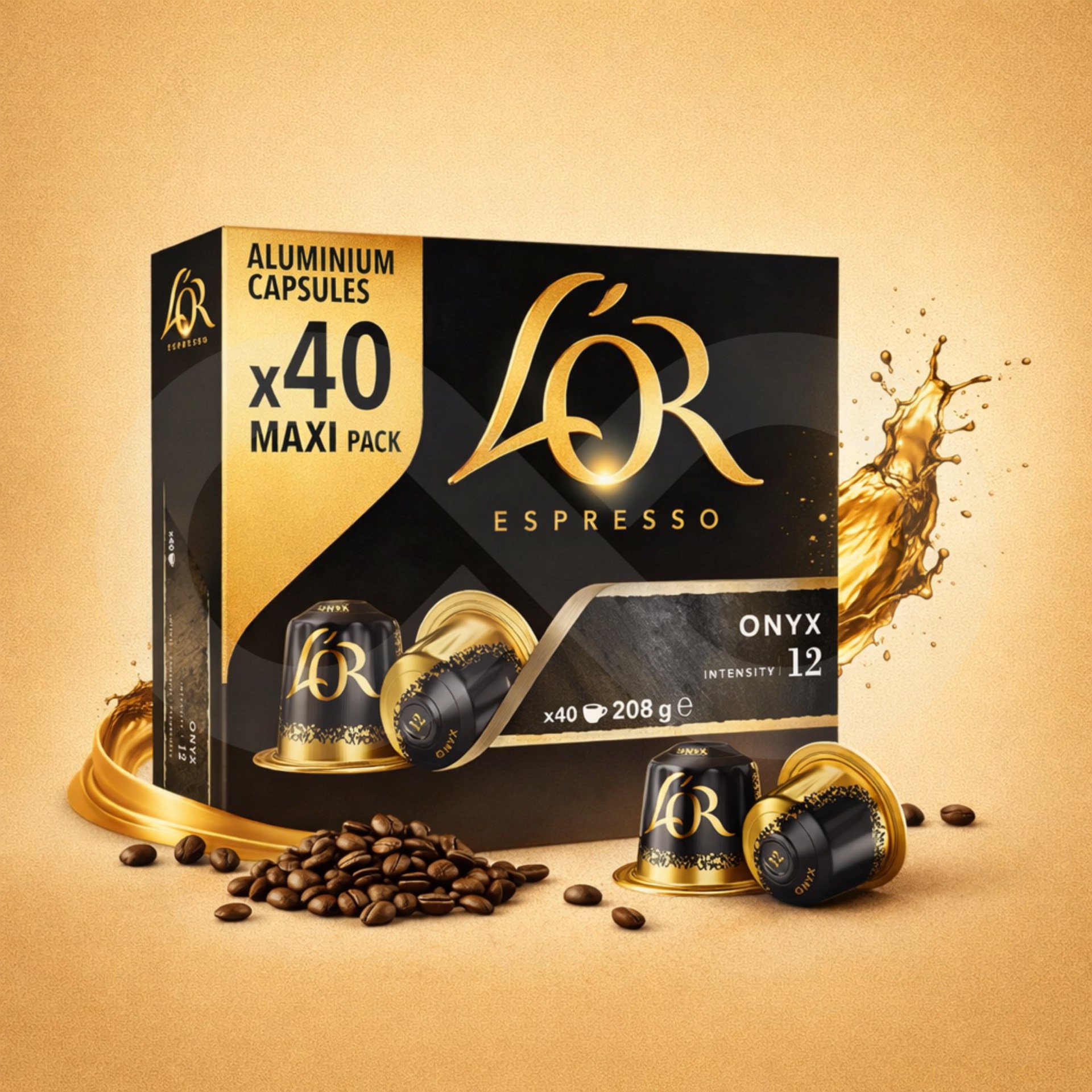 L´OR® Capsules Nespresso Onyx 40 u.