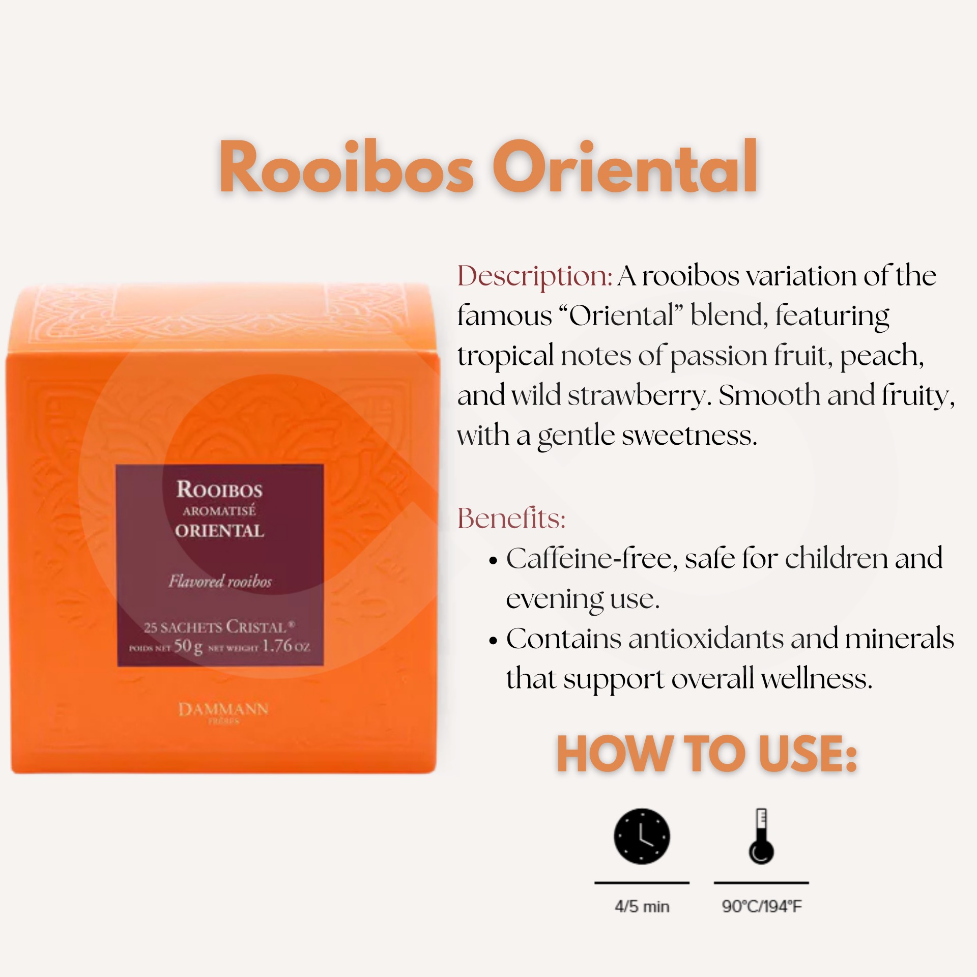 DAMMANN FRČRES® Thee Rooibos Oriental 25 st.