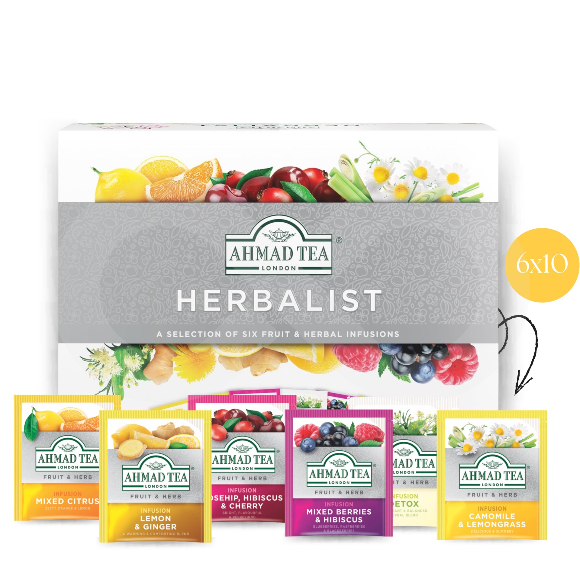 AHMAD TEA® Thé Hearbalist 60 u.