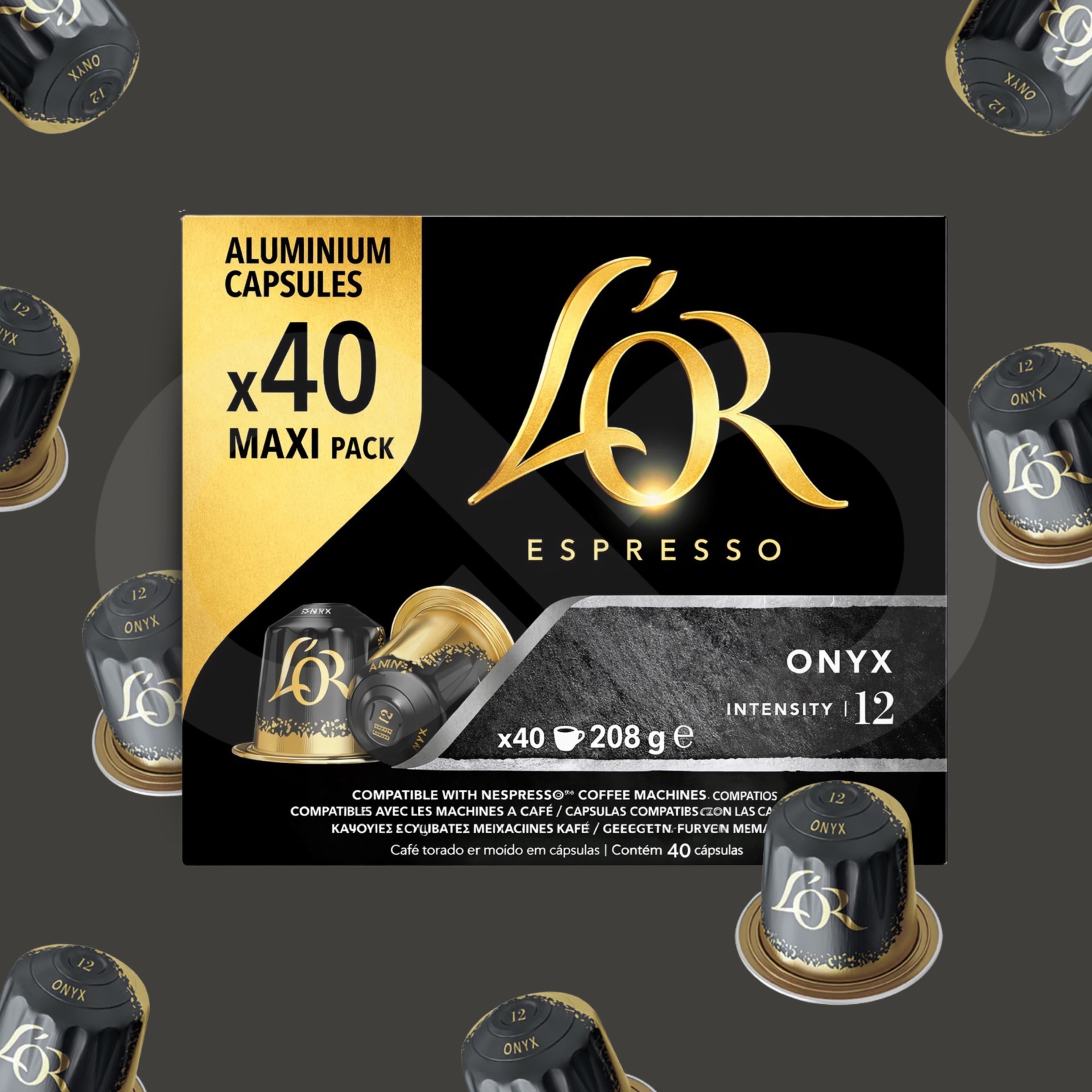 L´OR® Capsules Nespresso Onyx 40 u.
