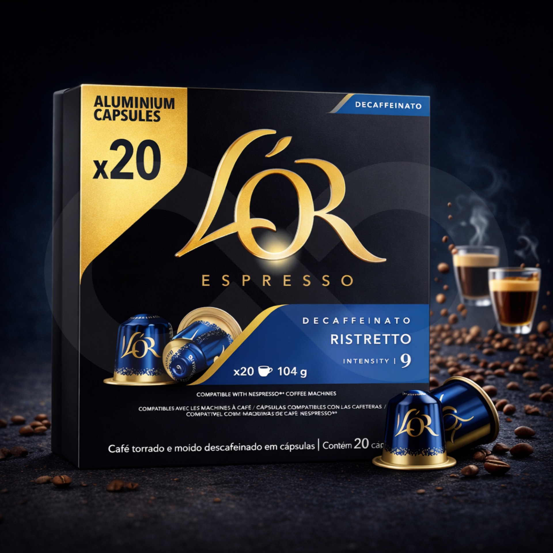 L´OR® Capsules Nespresso Ristretto Decaf 20 u.