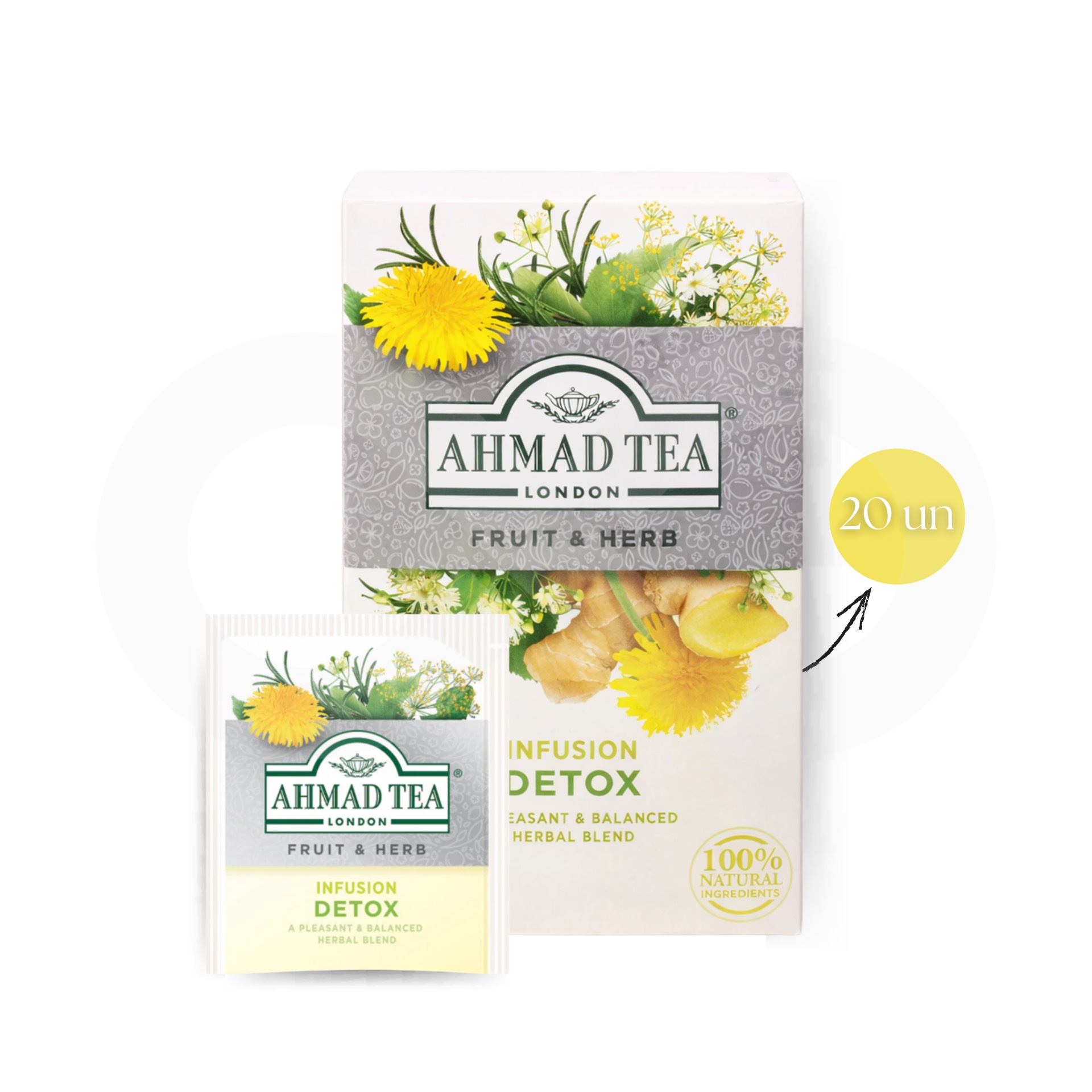 AHMAD TEA® Thé Detox 20 u.