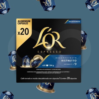 L�OR� C�psulas Nespresso Ristretto Decaf 20 un.