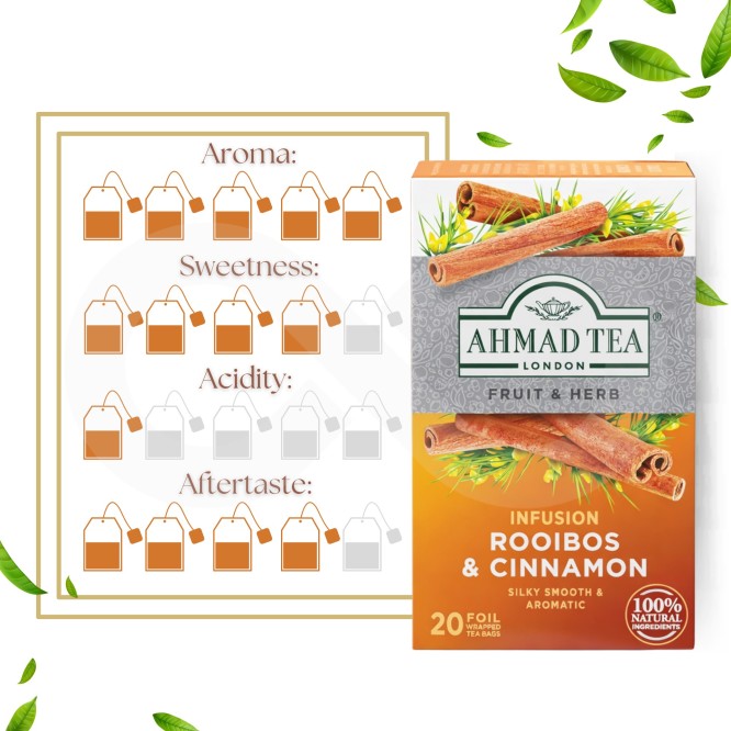 AHMAD TEA® Tè Rooibos E Cannella 20 pz.