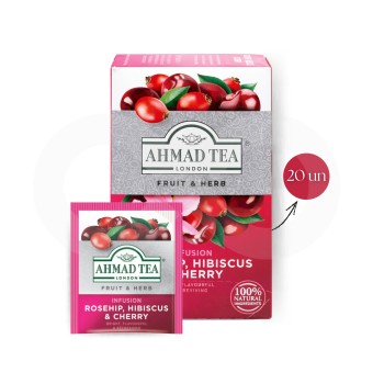 AHMAD TEA� Tee Hagebutte, Hibiskus & Kirsche 20 Stk.