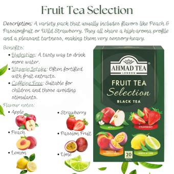 AHMAD TEA® Tè Fruit Selection 20 pz.
