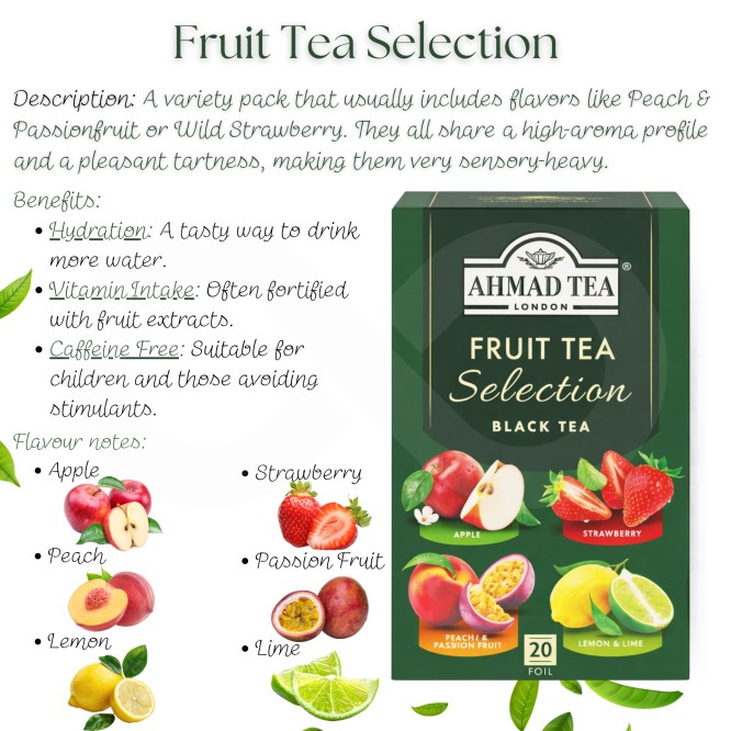 AHMAD TEA® Tè Fruit Selection 20 pz.