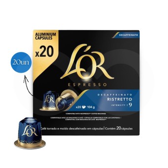 L�OR� C�psulas Nespresso Ristretto Decaf 20 un.