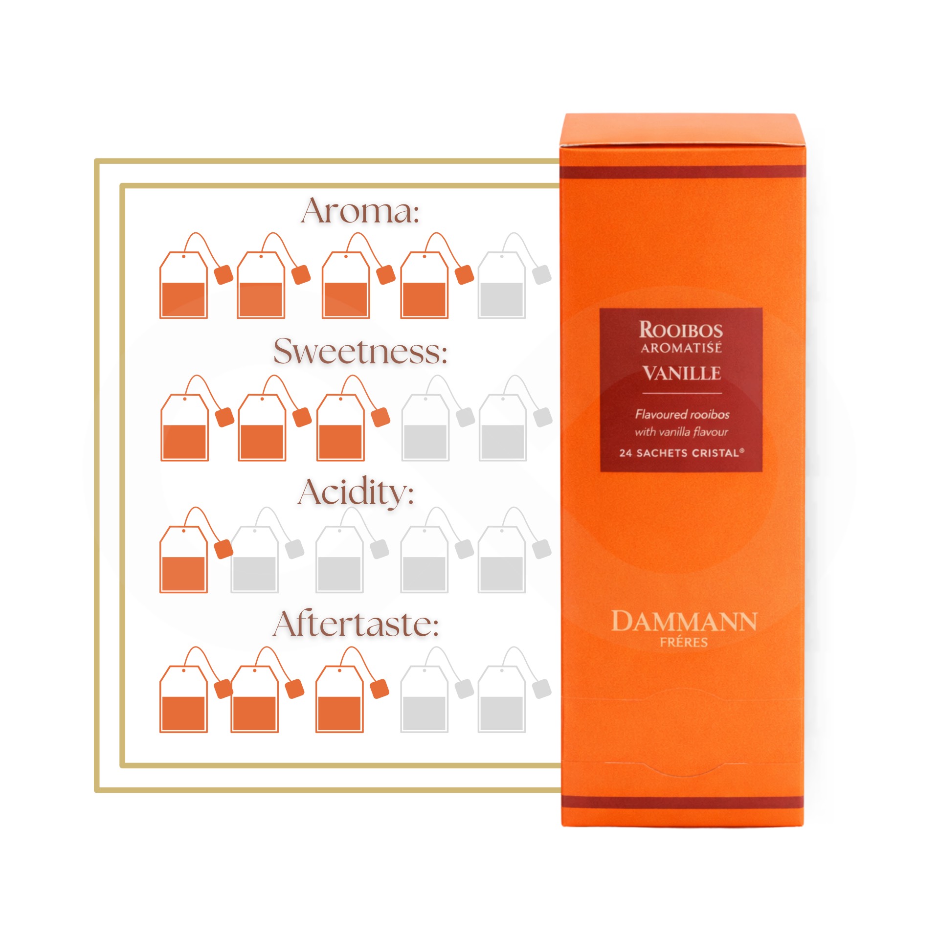 DAMMANN FRČRES® Thee Rooibos Vanille 24 st.