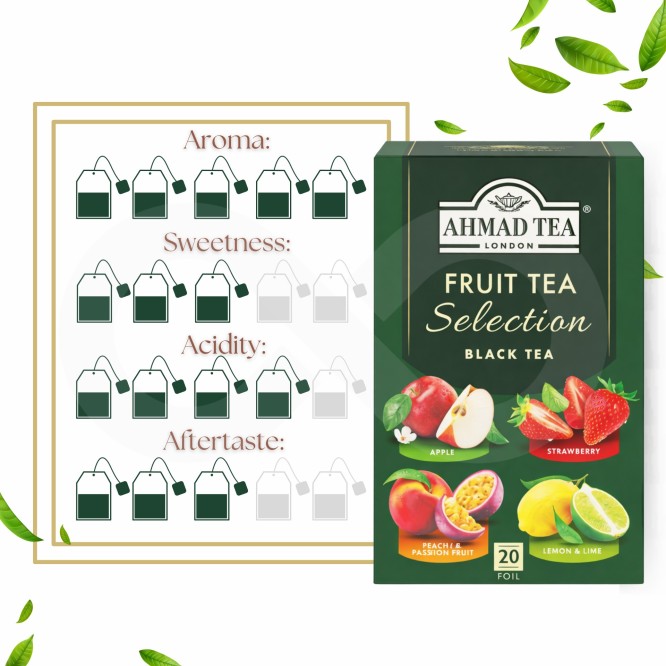 AHMAD TEA® Tè Fruit Selection 20 pz.