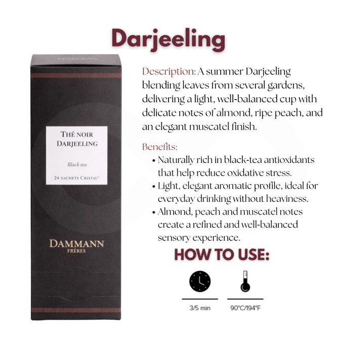DAMMANN FR�RES� Tea Darjeeling 24 un.
