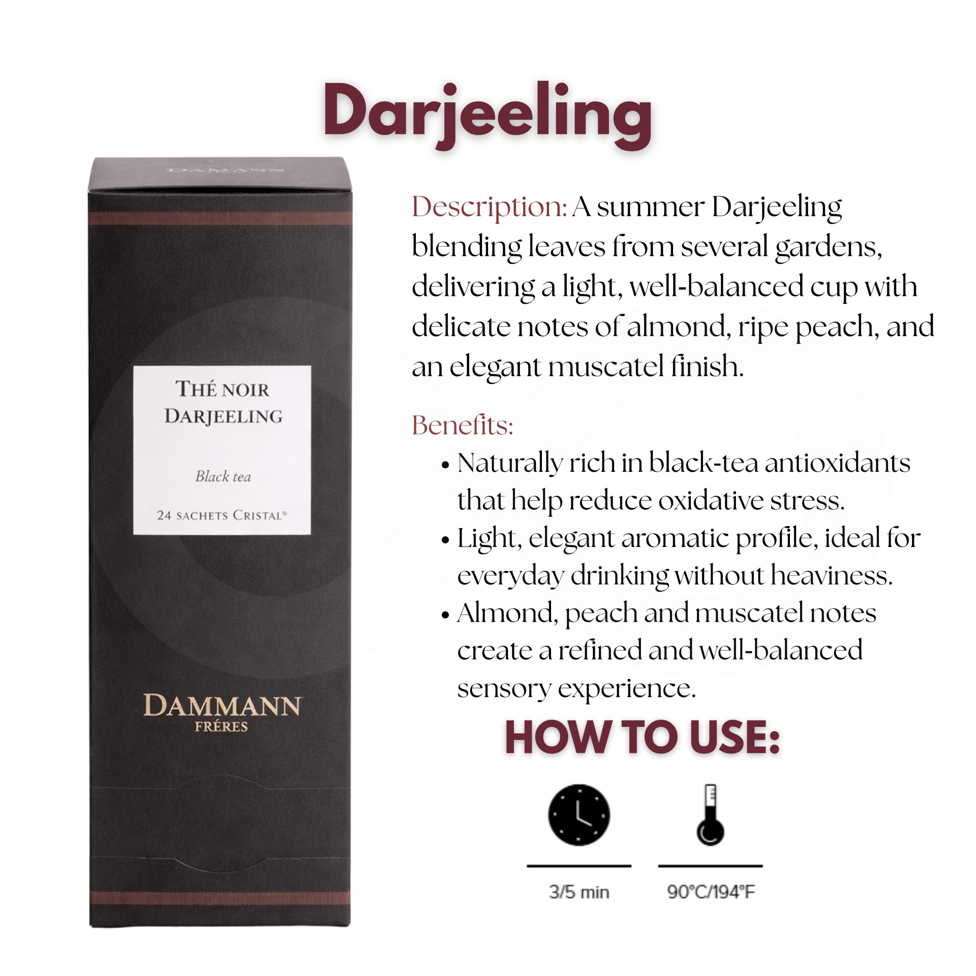DAMMANN FRÈRES® Tea Darjeeling 24 un.