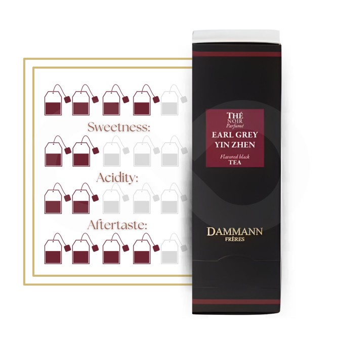 DAMMANN FRÈRES® Chá Earl Grey Yin Zhen 24 un.
